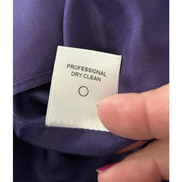 David Meister Sequin Purple Silk Mini Dress Women’s 12 Fit & Flare Signature - Picture 6 of 6